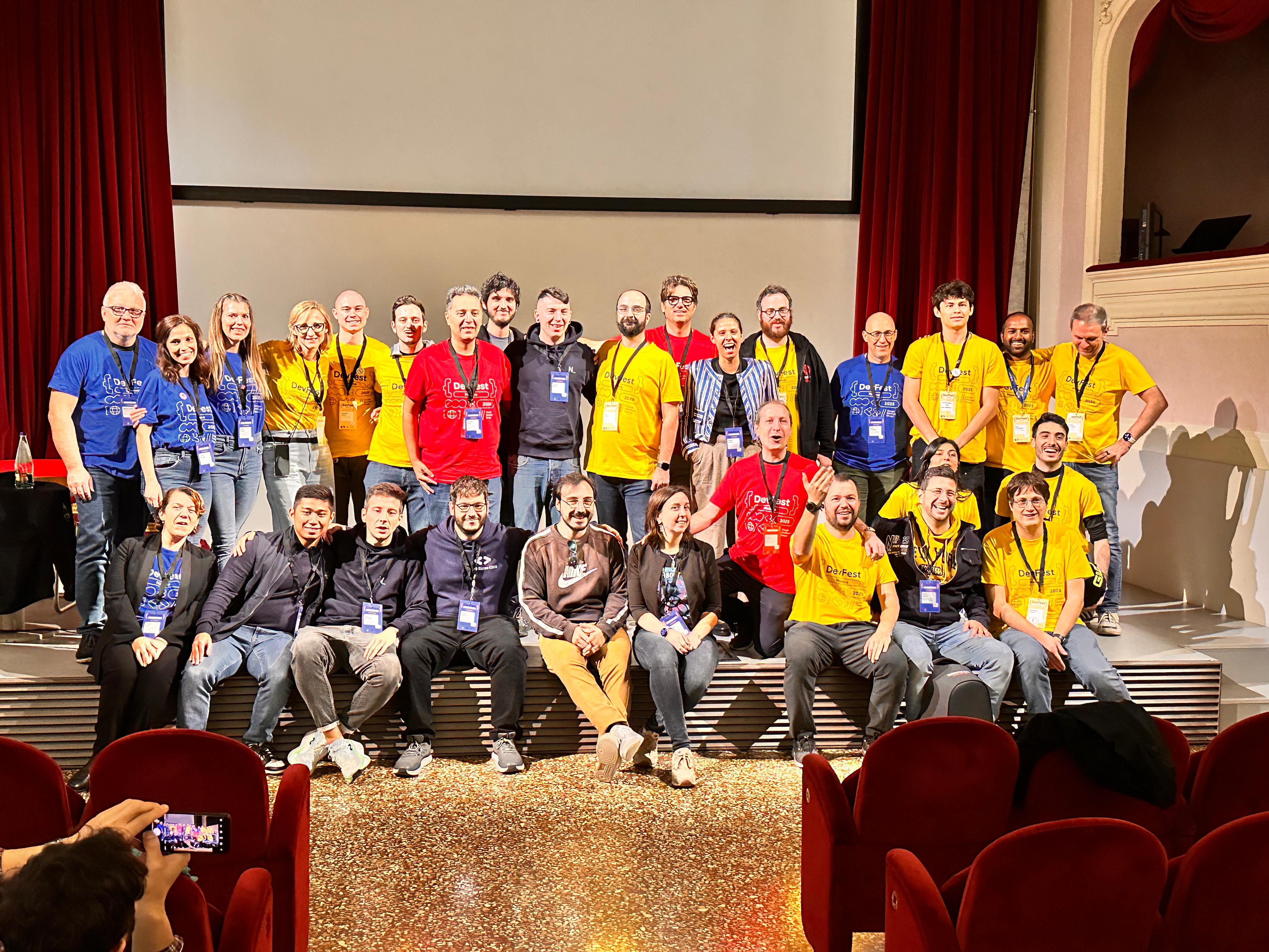 End of DevFest 2025 team photo